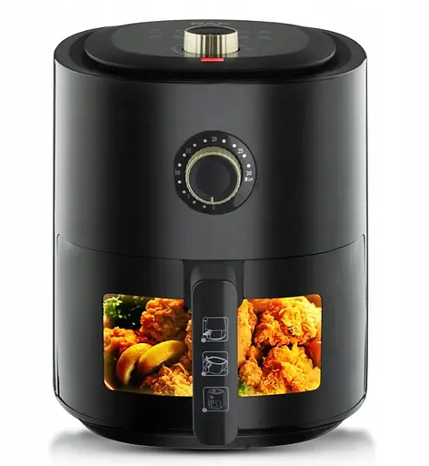 Аеро - фритюрниця без олії RAF R.5332B 1500 Вт 6 л з регулюванням температури Біла - фото 2