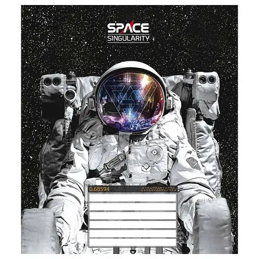 Зошит учнівський "Space singularity" 012-3384L-1 в лінію, 12 аркушів