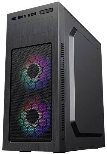 Корпус GameMax MT525-2U3TYC FRGB Black (MT525-2U3TYC-3FAN)