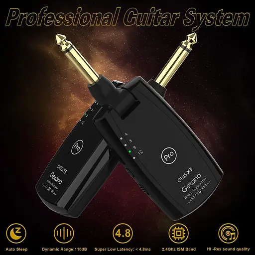 Бездротовий приймач Getaria Pro для гітари із супер низькою затримкою для бас-гітари - фото 4