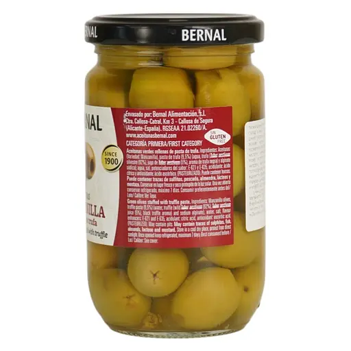 Оливки Bernal фаршировані пастою з трюфеля 300 г - фото 3