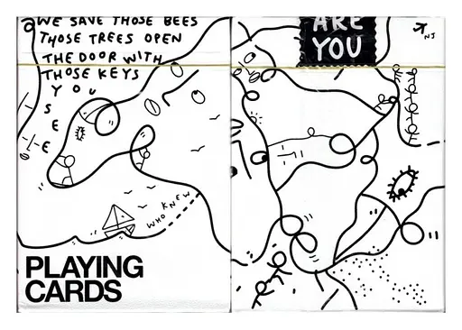 Карты игральные United States Playing Card Company Theory11 Shantell Martin (white) (PC_T11SMW) - фото 3