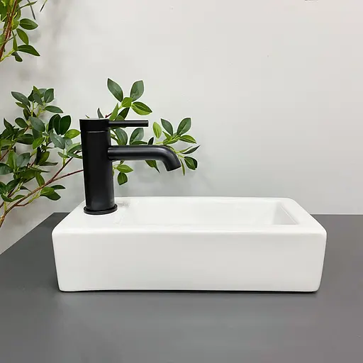 Умивальник VBI Komo R white накладний підвісний VBI-015601, Білий - фото 3