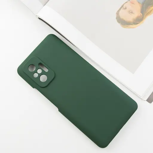 Чохол Silicone Cover Lakshmi Full Camera (AAA) для Xiaomi Redmi Note 10 Pro / 10 Pro Max Зелений / Cyprus Green - фото 2