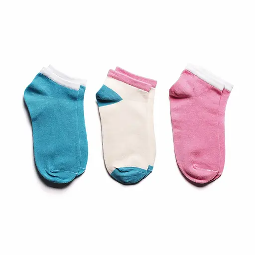 Набор носков 3 пары короткие бесшовные ORGANIC cotton JILL ANTONY 36-39 - фото 1