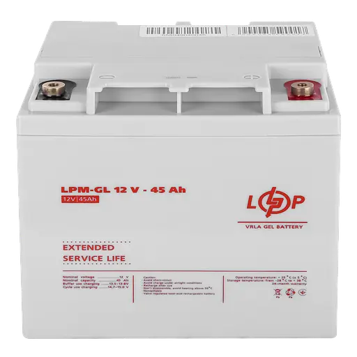 Аккумулятор гелевой LPM-GL 12V - 45 Ah - фото 3