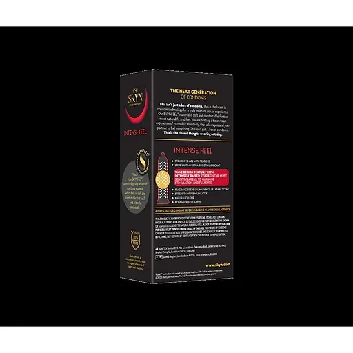 Презервативи безлатексні Skyn Intense Feel (ребристі, 10 шт.) - фото 3