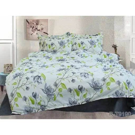 Комплект постільної білизни TAG Tekstil з компаньйоном Євро 000211005 (R-T9190)