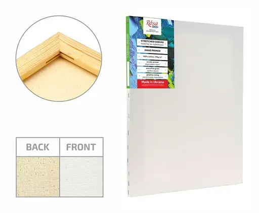 Подрамник Rosa Studio 25×50 см модуль №0 мелкое зерно акрил хлопок - фото 2