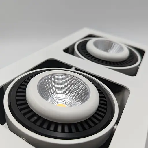 Точковий світильник Skarlat RGL7115-2 2×12W WH+BK 4000K - фото 3