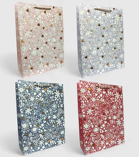 Подарунковий пакет "Ніжний" 31х42х12см, набір з 4-х штук bl2502-388