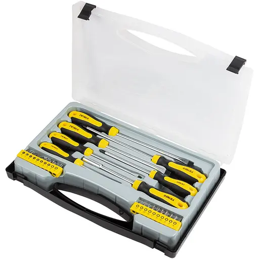 Набор отверток Sigma + биты 27шт CrV с кейсом 4001061 - фото 1