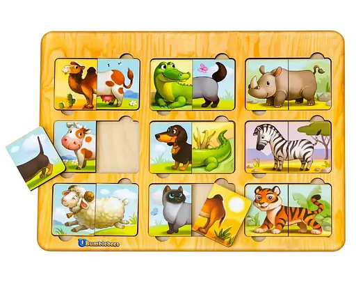 Дерев'яний пазл-сортер Ubee Дивовижні звірята ПСД162