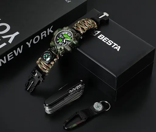 Подарочный набор Besta Box Military Set с компасом Темно-зеленый (3360) - фото 3