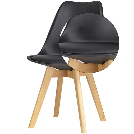 Стілець Doros Бін Чорний 49х43х84 (84110002) - фото 8