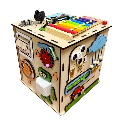 Развивающая игрушка Бизикуб Temple Group TG145644730, 30х30 см - фото 2