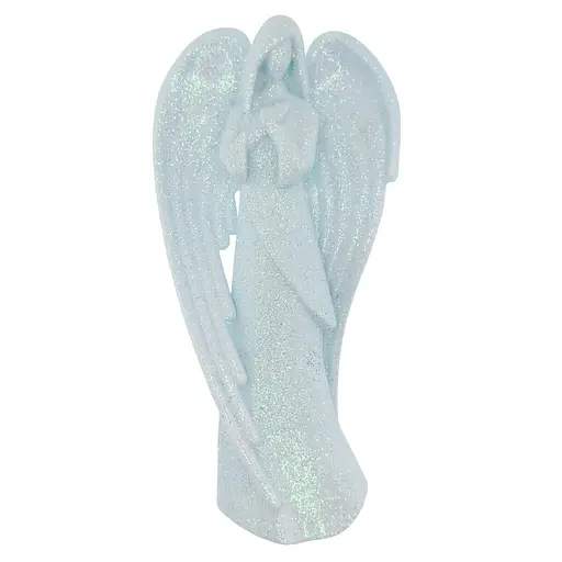 Новорічна підвіска MIS LT Янгол молиться-2 7х2,5х13,5 см блакитний - фото 1