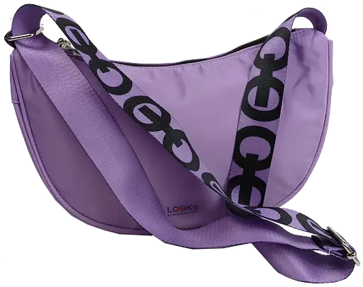 Женская наплечная сумка Looks Hip Bag by Wolfgang Joop лиловая sum0028695 - фото 5