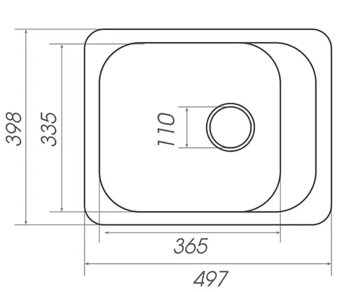 Кухонна мийка Platinum 4050 KORRADO (SP000025133) - фото 6