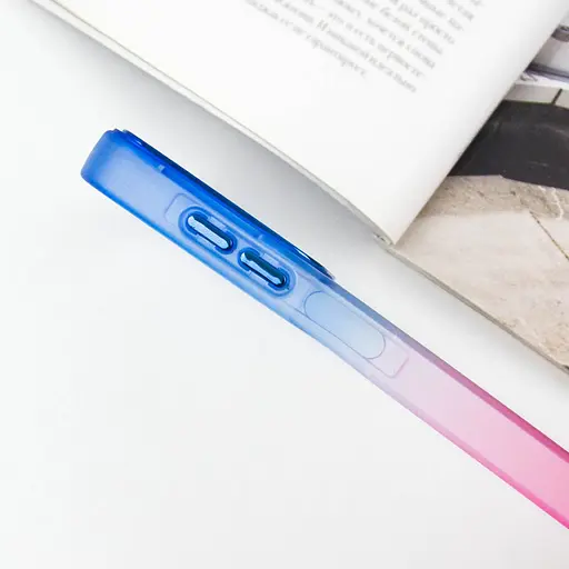 Чехол TPU+PC Fresh sip series для Samsung Galaxy A24 4G Розовый / Синий - фото 4