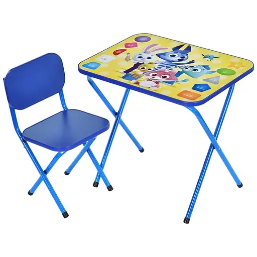 Детский столик Bambi M 5964-4 Зверюшки складной со стульчиком фигуры