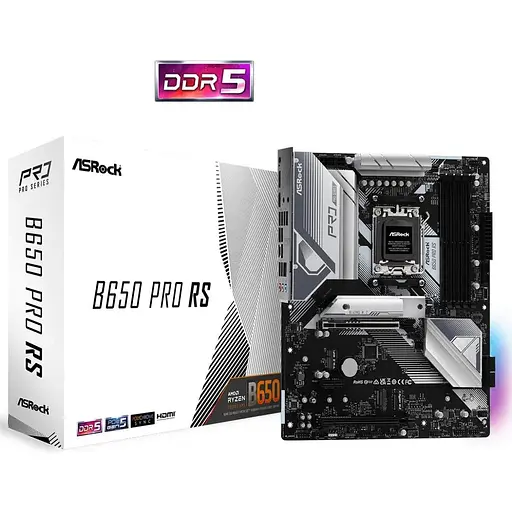Материнская плата ASRock B650 PRO RS (AM5/B650, 4xDDR5, 3xPCIex16, HDMI/DP, 4xSATAIII,3xM.2, 2.5GLan, 7.1ch, ATX) - фото 5