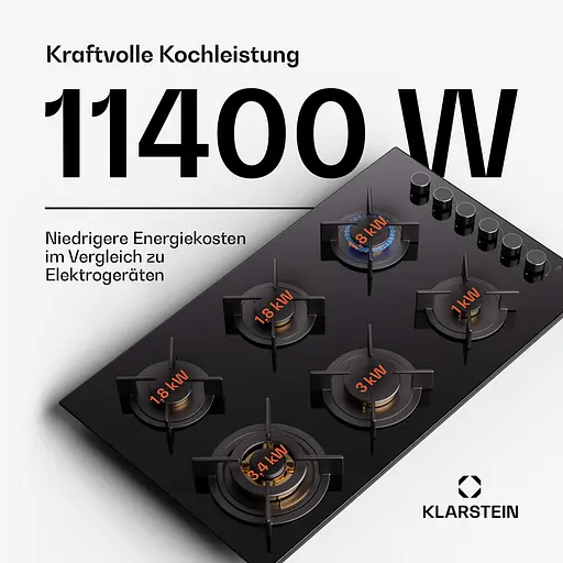 Газова варильна поверхня Klarstein Goldflame 6 (10045628) - фото 7