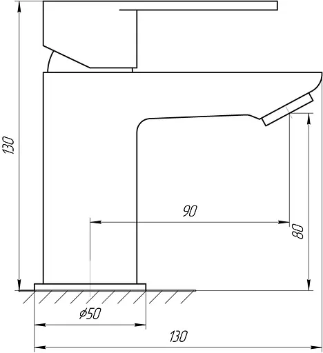 Змішувач для умивальника Topaz Barts TB 07201-H36 Хром - фото 5