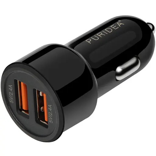 АЗУ PURIDEA CC02 2xUSB Dual Fast Charge black