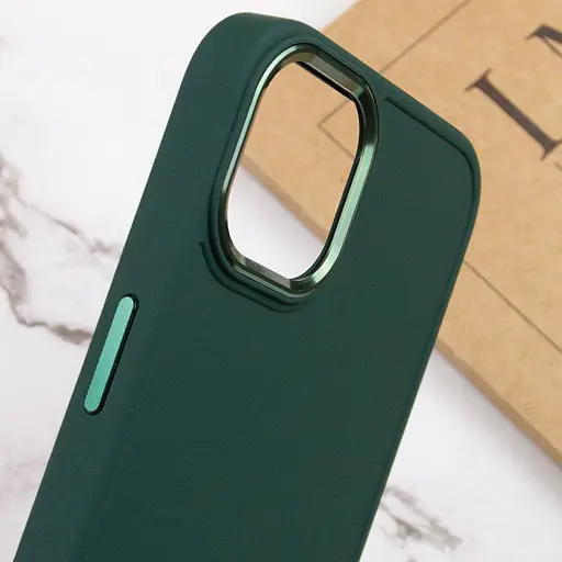 Чохол Epik TPU Bonbon Metal Style для Apple iPhone 14 Plus 6.7 Зелений/Pine green - фото 5