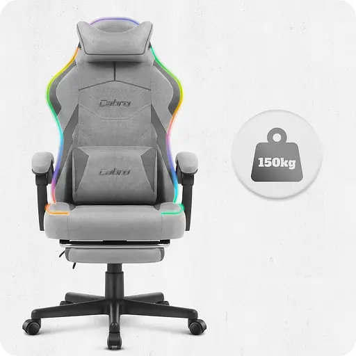 Крісло Cabro C502 LED Grey тканина - фото 6