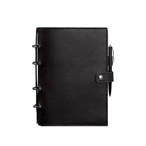 Шкіряний блокнот з датованим блоком (Софт-бук) 9.1 чорний - фото 6