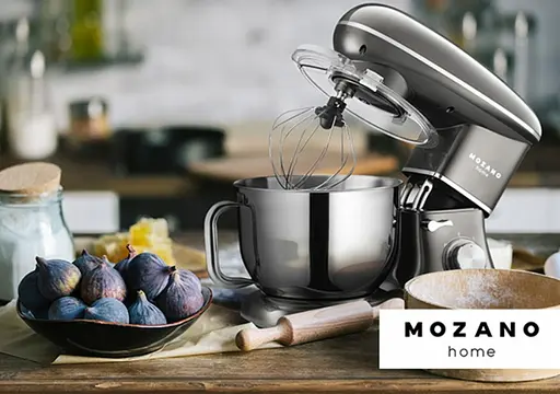 Кухонный комбайн Mozano профессиональный тестомес Kitchen Machine 2300 Вт чаша 6,2л Silver - фото 9