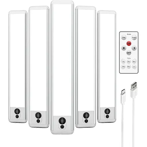 Світлодіодний світильник для шаф EZVALO бездротове USB-заряджання з датчиком руху