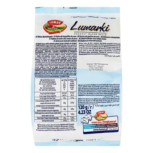 Цукерки вафельні Lumar Lumarki з кокосом 120 г - фото 3