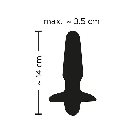 Анальна пробка Sweet Smile Rechargeable Butt Plug 14 см (чорний) - фото 5