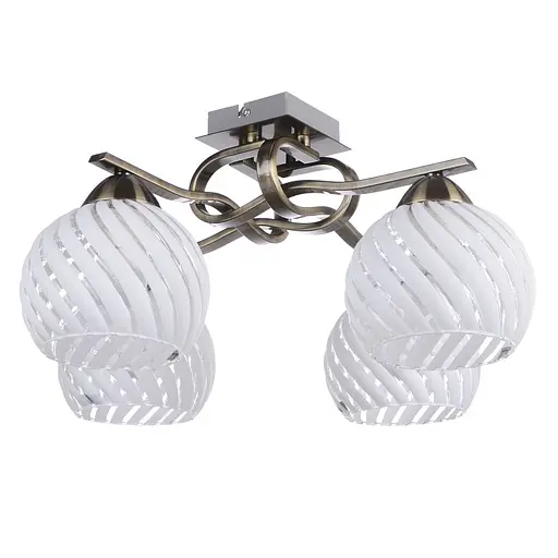 Люстра потолочная Brille классическая в зал E27 60W BZ (LK-539C/4)