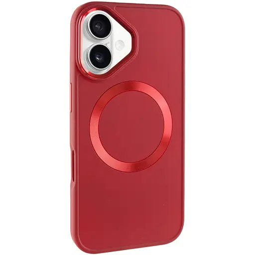 Чохол Epik TPU Bonbon Metal Style with MagSafe для Apple iPhone 16 Plus 6.7 Червоний/Red