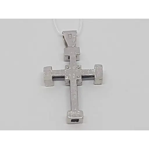 Срібний хрест Гаразд з каучуком і фіанітами. 5541757 мал - фото 4