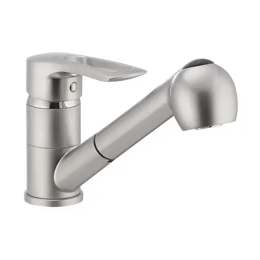 Смеситель для кухни с выдвижным изливом Haiba Hansberg 014 матовый HB0207 Satin - фото 1