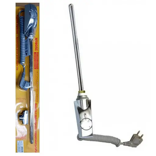 ТЕН для рушникосушарки Heatpol GT-0.9 з терморегулятором 900 Вт Хром 30412 - фото 1