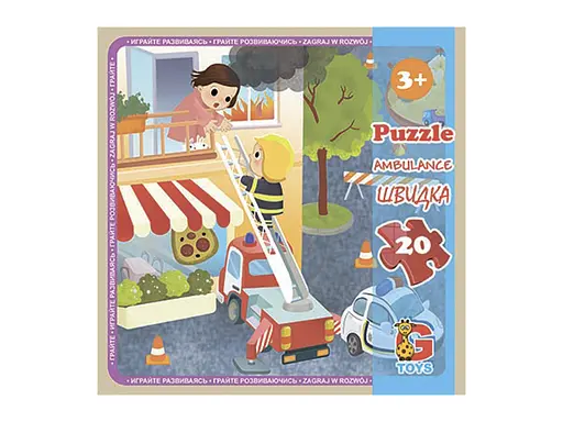 Пазлы G-Toys Транспорт, 20 элементов, LT09