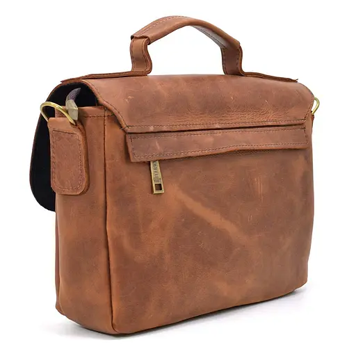 Чоловіча шкіряна сумка TARWA 32х25х7 см sum0025460 - фото 6