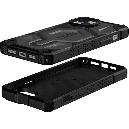 Оригинальный противоударный чехол UAG Monarch Pro MagSafe Kevlar Silver для iPhone 15 Plus/14 Plus (114029113933) - фото 9