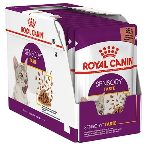 Влажный корм для взрослых кошек Royal Canin Sensory Taste Gravy кусочки в соусе 1.02 кг (12 шт. х 85 г)
