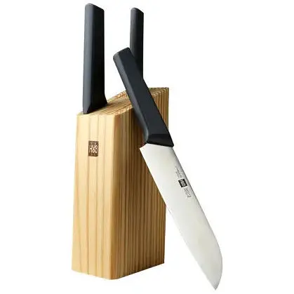 Набір кухонних ножів Huo Hou 4 предмети (3 ножі та підставка) HU0058