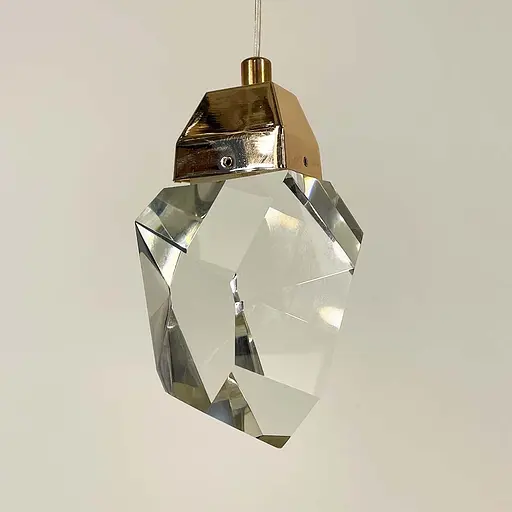 Подвесной светильник с хрустальным рассеивателем 15х8 см | Line F | Арт. A085/1 FGD - фото 5