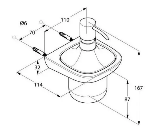 Дозатор для рідкого мила Kludi Ambienta 5397605 - фото 2