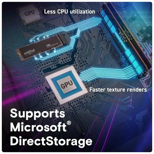 Накопитель SSD M.2 Crucial T500 4 TB (CT4000T500SSD3) - фото 2