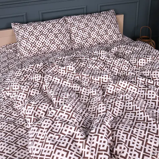 Наволочка Mırson бязь Abstract Brown 70х70 см (2200013165088) - фото 3